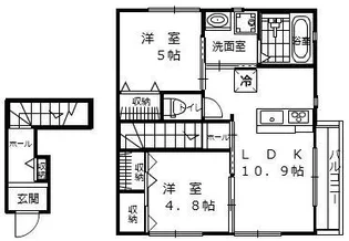EーMAⅢ【202号室号室】の間取り