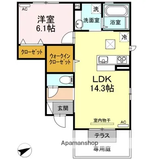 セントセシリア A棟【1階】の間取り
