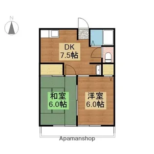 コーポのぞみ【101号室】の間取り