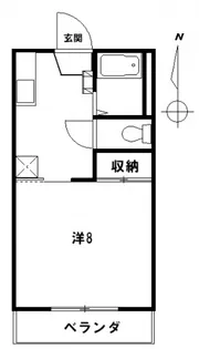 フレグランス佐々木春入居【A105号室】の間取り