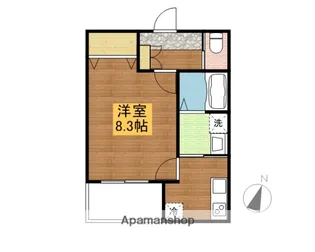 ピーエス西条【104号室】の間取り