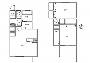 サンメゾン東北町【101号室号室】の間取り