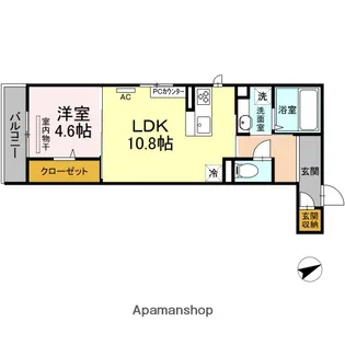 アネシス寺家A・B A棟【3階】の間取り