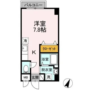 広大ブルデル【503号室】の間取り