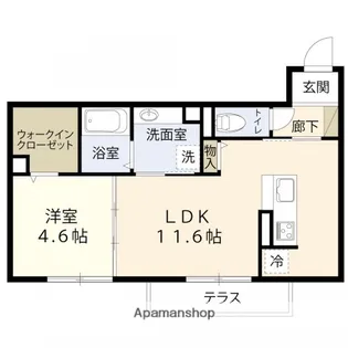スマイルオン【2階】の間取り