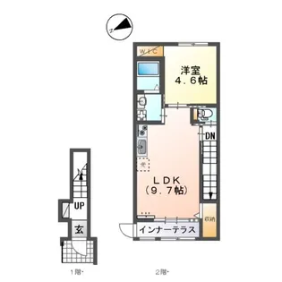 アイリスE【2階】の間取り