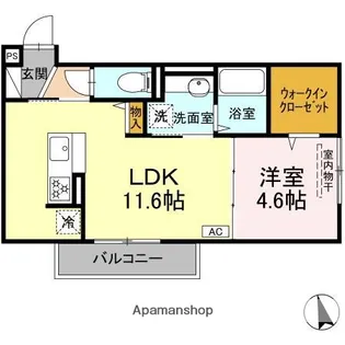 メゾングランレーヴ B棟【2階】の間取り