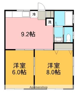 リトス楢原【101号室】の間取り