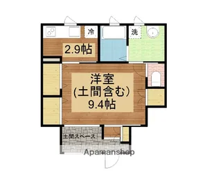 S.A.BOX寺家C棟【104号室】の間取り