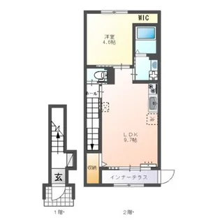 イーストヒルズI【2階】の間取り