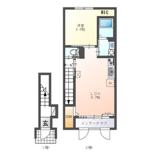 イーストヒルズI【2階】の間取り