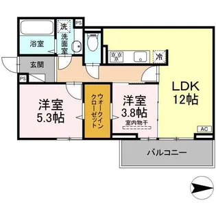 グレイスガーデンB【3階】の間取り