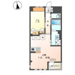 アリエス八本松【3階】の間取り