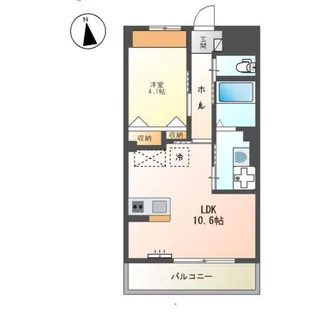 アリエス八本松【2階】の間取り