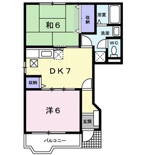 メリーパレス【1階】の間取り