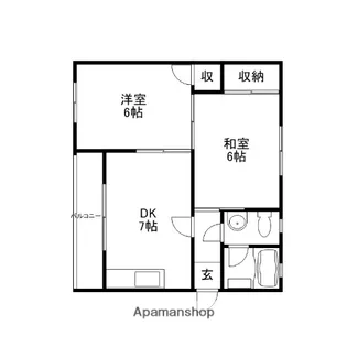 寿栄ビル船越【4階】の間取り
