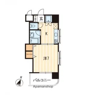 ベルレージュ二葉の里【10階】の間取り