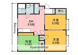 ハイネス西村【1階】の間取り