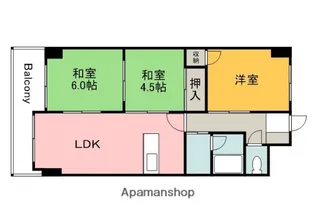 広島県広島市東区牛田南2丁目【マンション】の間取り