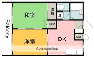 シャトーエスポワール【3階】の間取り