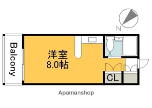 PETIT PAS祇園【504号室】の間取り