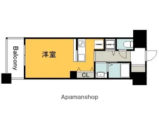 グラビスコート加古町【13階】の間取り