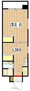 広島県広島市西区横川町1丁目【マンション】の間取り
