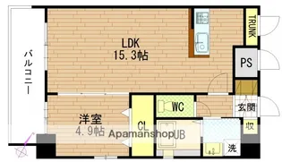 グラビスコート広島駅前通り【10階】の間取り