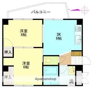 洋光ハイツ中山【2階】の間取り