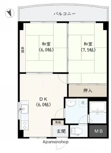 八幡ビル【501号室】の間取り