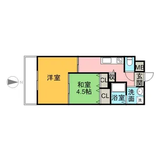 コートカメリア【201号室】の間取り