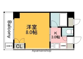 GRACIEUX河原町【3階】の間取り