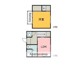 メゾネット宇品御幸【C号室】の間取り