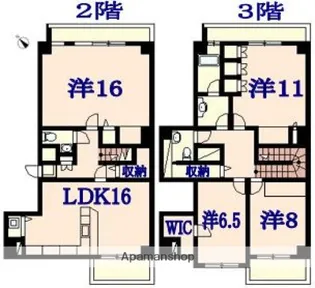カーサエルフ【2階】の間取り