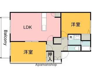 グリーンフィールドA棟【2階】の間取り