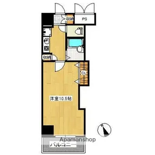 ハウスエーヌ西十日市【5階】の間取り