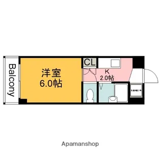 アヴニール古市橋【304号室】の間取り
