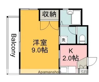 白島森野ビル【1002号室】の間取り