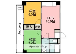 リバーサイド小島【6階】の間取り