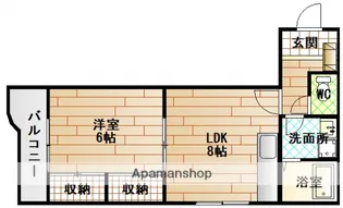 谷本レジデンス【3階】の間取り
