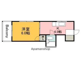 第2やたがいビル【208号室】の間取り
