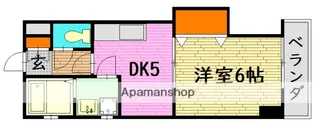 マンション春夏秋冬【5階】の間取り
