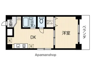 プロヴァンス平野町【5階】の間取り