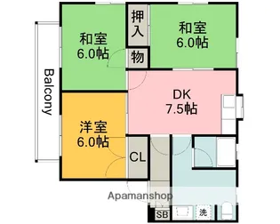 コーポイシバシ【2階】の間取り