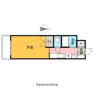 1Rの間取り画像