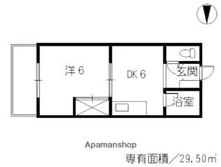 第5鍵山ビル【301号室】の間取り