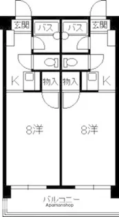 リマーカーブル己斐【4階】の間取り