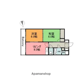 シャインハウスD棟【3階】の間取り