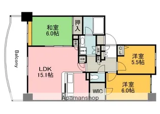 プルミエールA.CITY【4階】の間取り