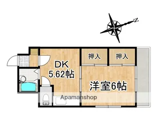 ロッコー第2三川町グランドマンション【3階】の間取り